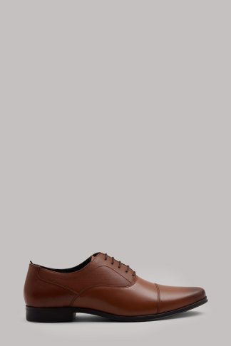 Mens Leather Toe Cap Oxford Shoes