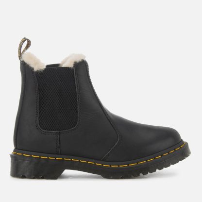 Dr. Martens Women's 2976 Leonore Faux Fur Lined Chelsea Boots - Black