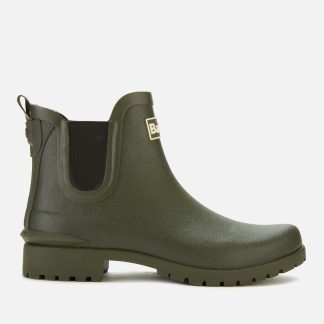 Barbour Women's Wilton Chelsea Wellies - Olive - UK 5