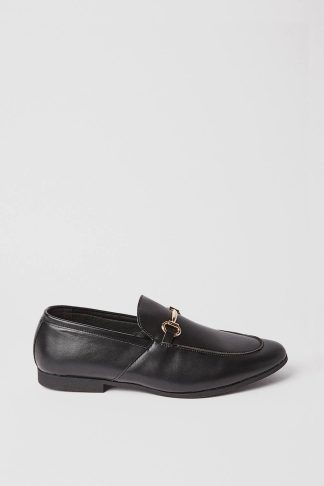 Mens Black Formal Detail Loafer