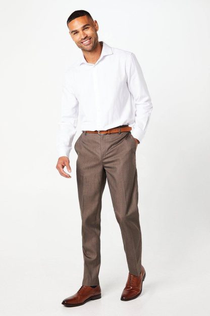 Mens Tailored Fit Smart Trousers