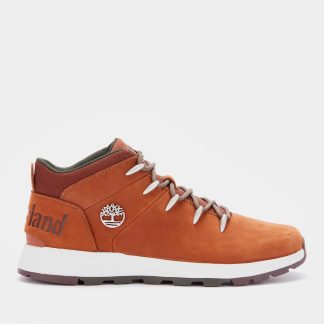 Timberland Men's Sprint Trekker Nubuck Mid Boots - Rust - UK 7